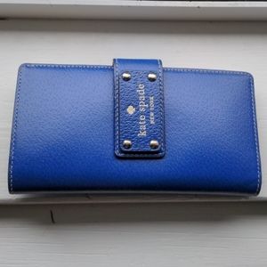French blue Kate Spade wallet